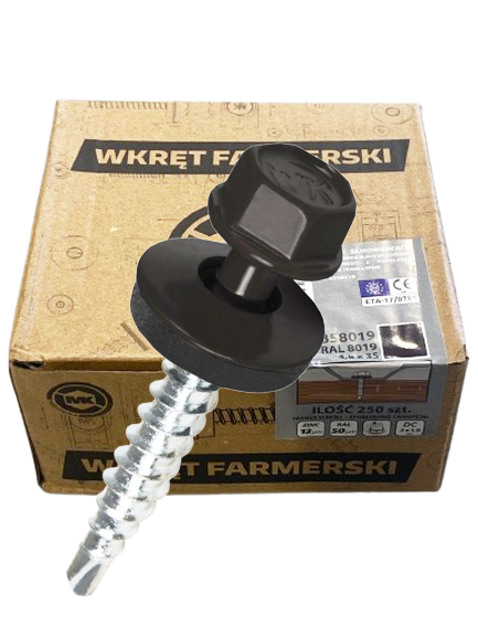 VIJAK ZA KROV 4,8X35 RAL 8019